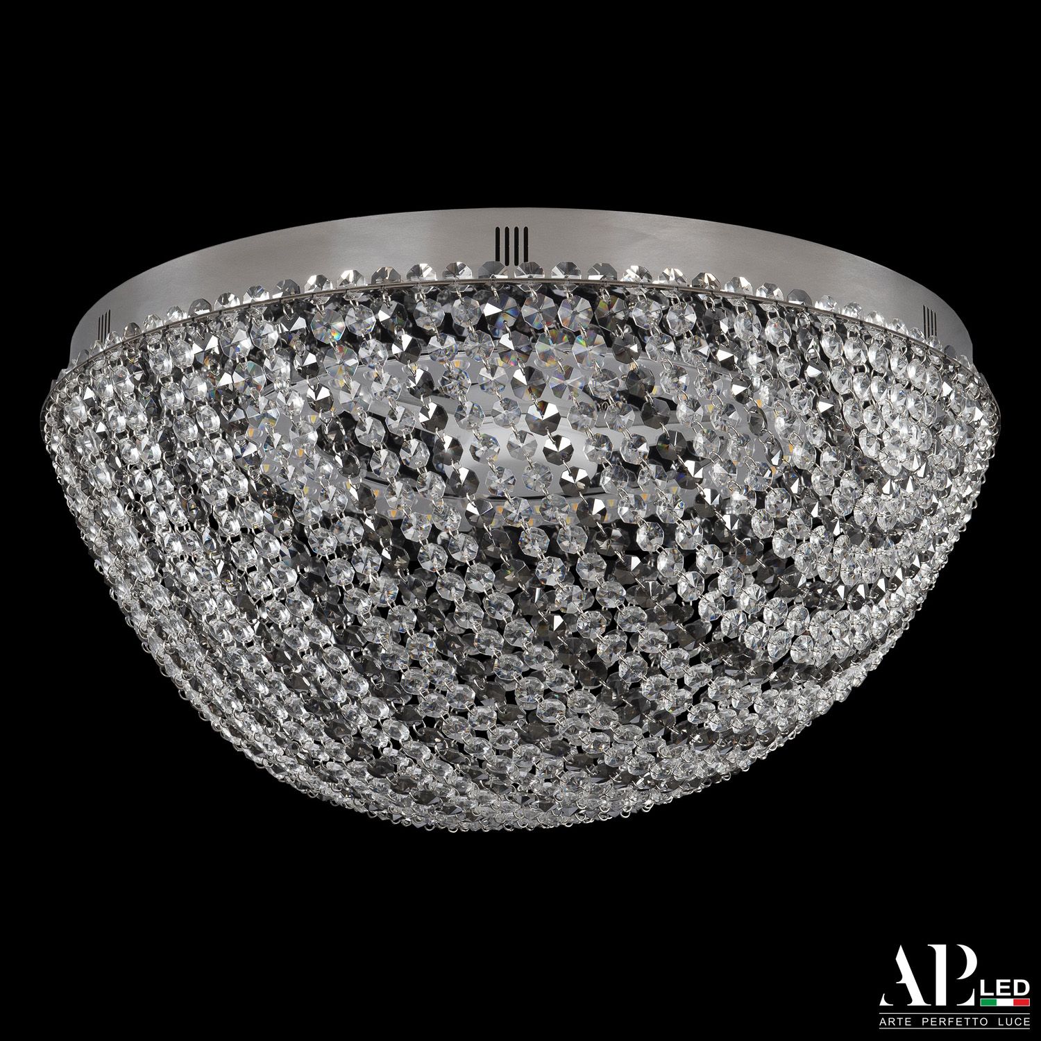 Хрустальная люстра APL LED Sicilia SH501.2.50.R.LED-DIM.Ni.Clear.731