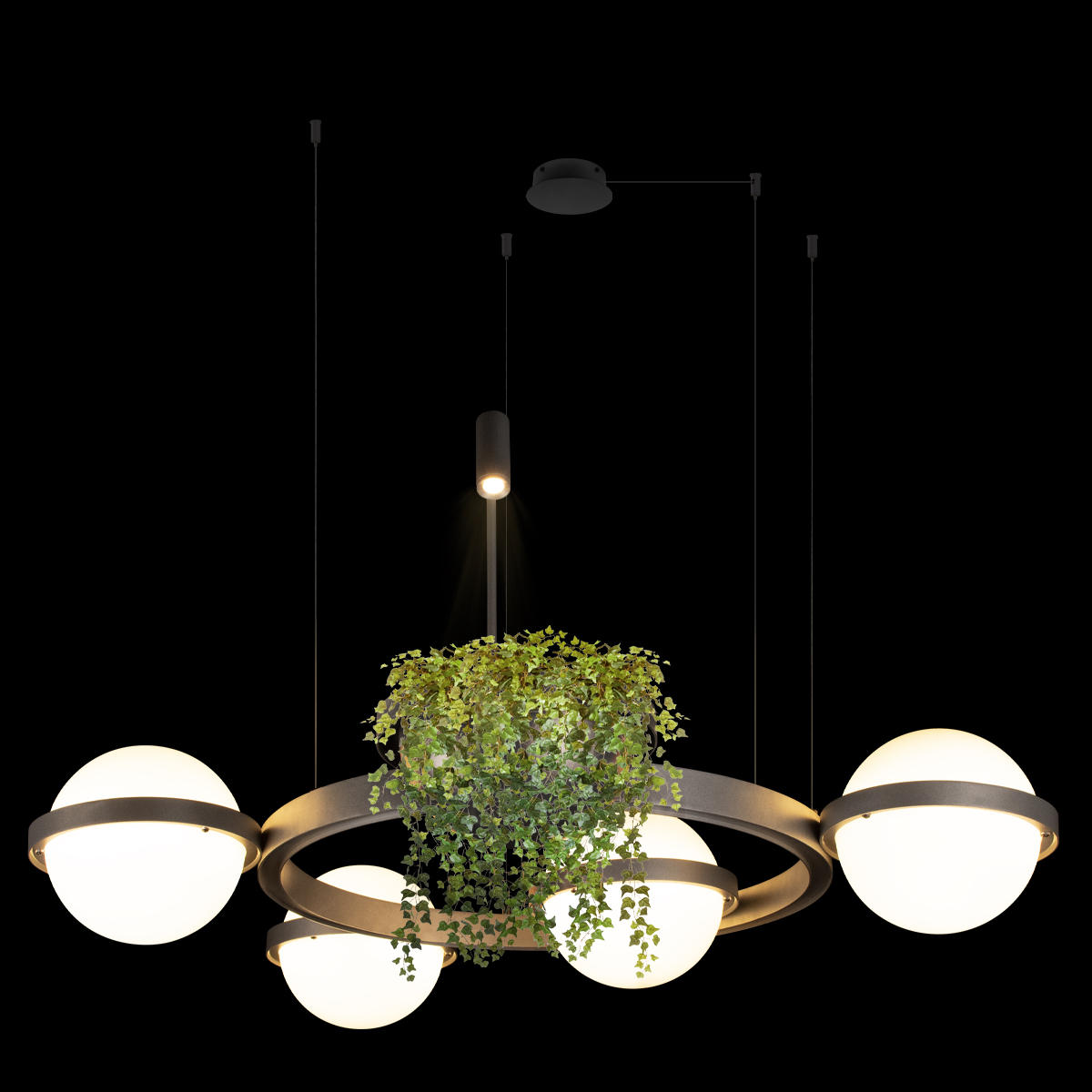 Подвесная люстра Loft IT Jardin 10121/4 Dark grey_LF