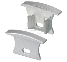 Заглушка 1 шт. ALU-SLIM-H15-F с отверстием 018253_ARL