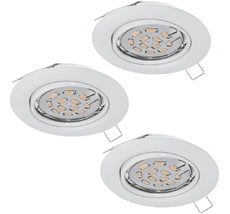 Комплект из 3-х встраиваемых точечный светильников Eglo 75349