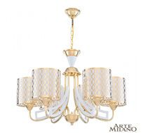 Подвесная люстра Arte Milano Florentina 303387/6 Wh/Gd