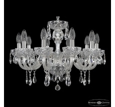 Хрустальная люстра Bohemia Ivele Crystal 5417/10/195 Ni Clear/M-1F_BI