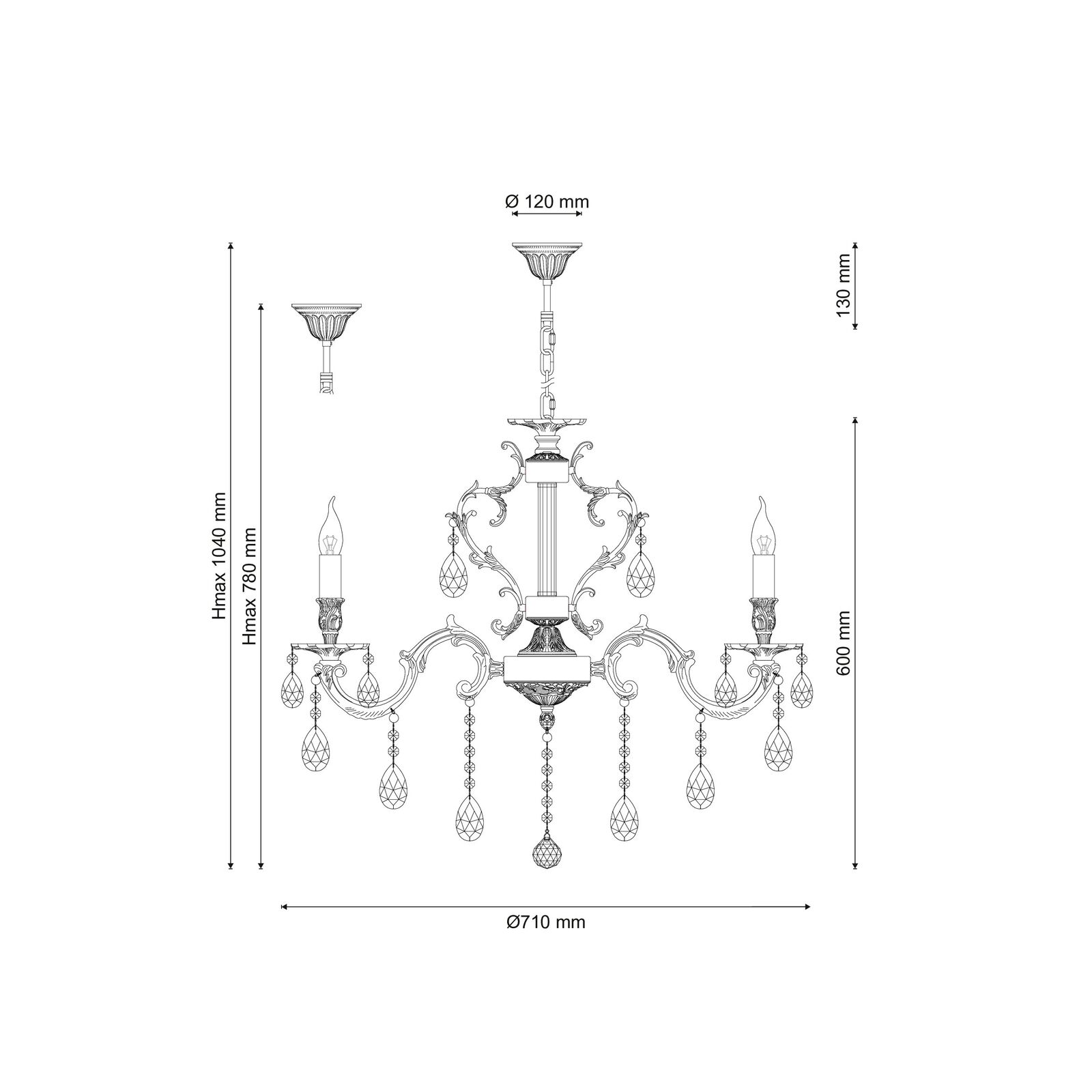 Подвесная люстра Lucia Tucci BARLETTA BARLETTA 1730.8 coffe gold