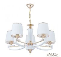 Подвесная люстра Arte Milano Florentina 302457/5 Wh/Gd