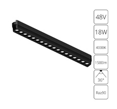 Трековый светильник Arte Lamp RAPID A6169PL-1BK