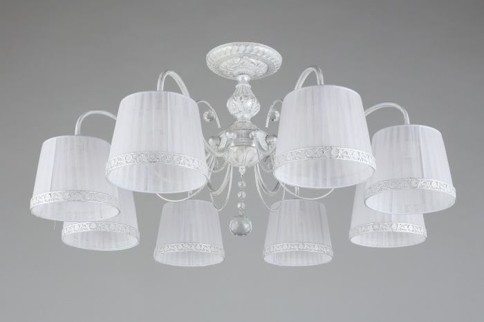 Потолочная люстра хрустальная на штанге Omnilux OML-54117-08