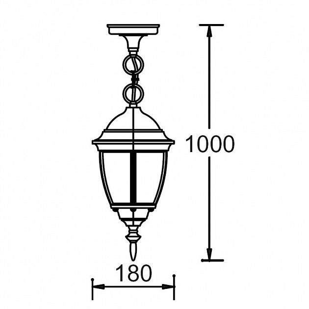 Уличный подвесной светильник IP44 91205S Gb Oasis Light 91205S Gb_OL