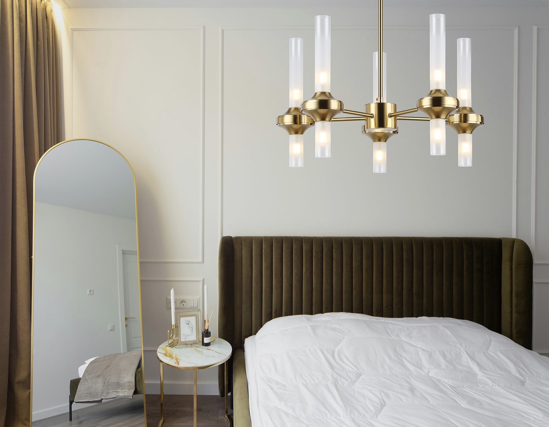 Подвесная люстра на штанге Ambrella Light HIGH LIGHT Modern LH55358_AMB