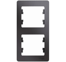 Рамка на 2 поста (графит) Systeme Electric GSL001306