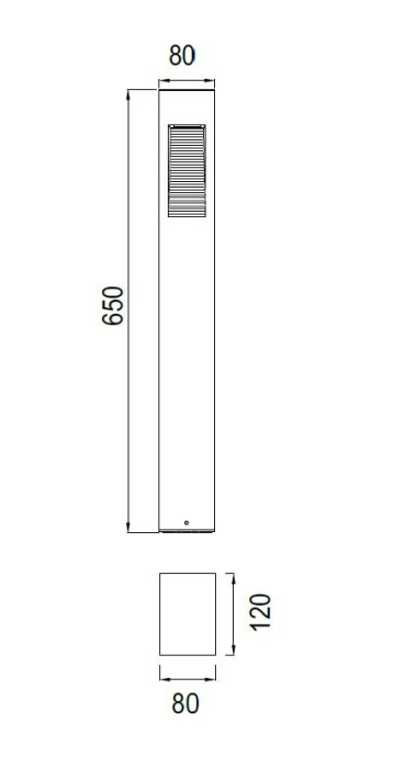 Наземный светильник светодиодный IP54 Oasis Light W2160С-650-3К Bl_OL