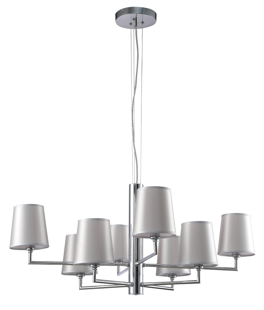 Подвесная люстра Crystallux AZUL AZUL SP8 CHROME_CR