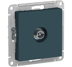 ТВ-розетка встраиваемая проходная (изумрудный) Systeme Electric ATN000893