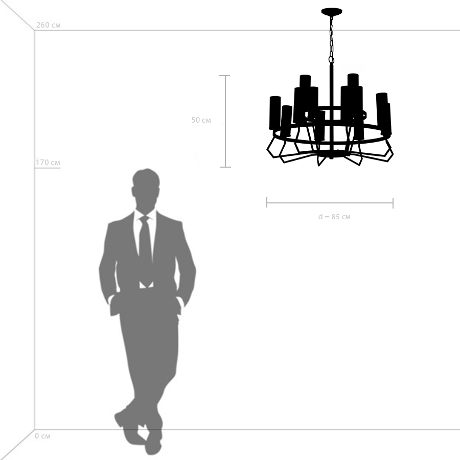 Подвесная люстра LightStar Flume 723125_LS