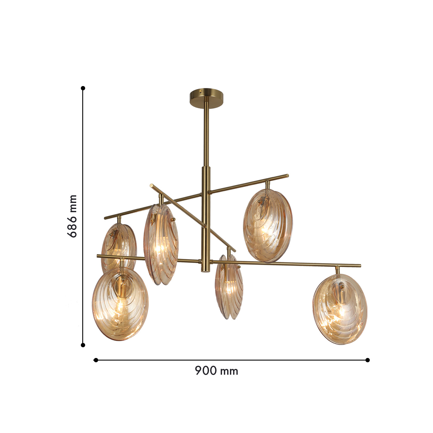 Потолочная люстра F-Promo Media 4485-6C