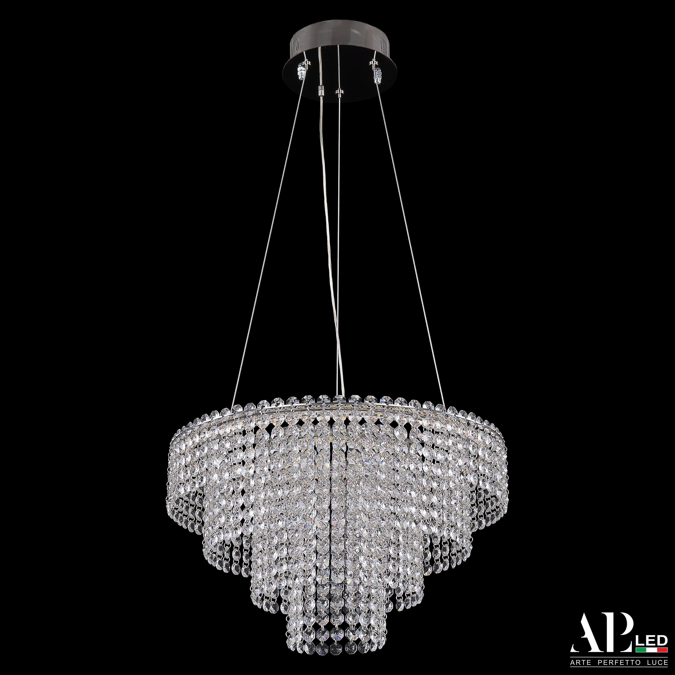 Хрустальная люстра APL LED Sicilia SH13.40.C.Ni.4000_BI