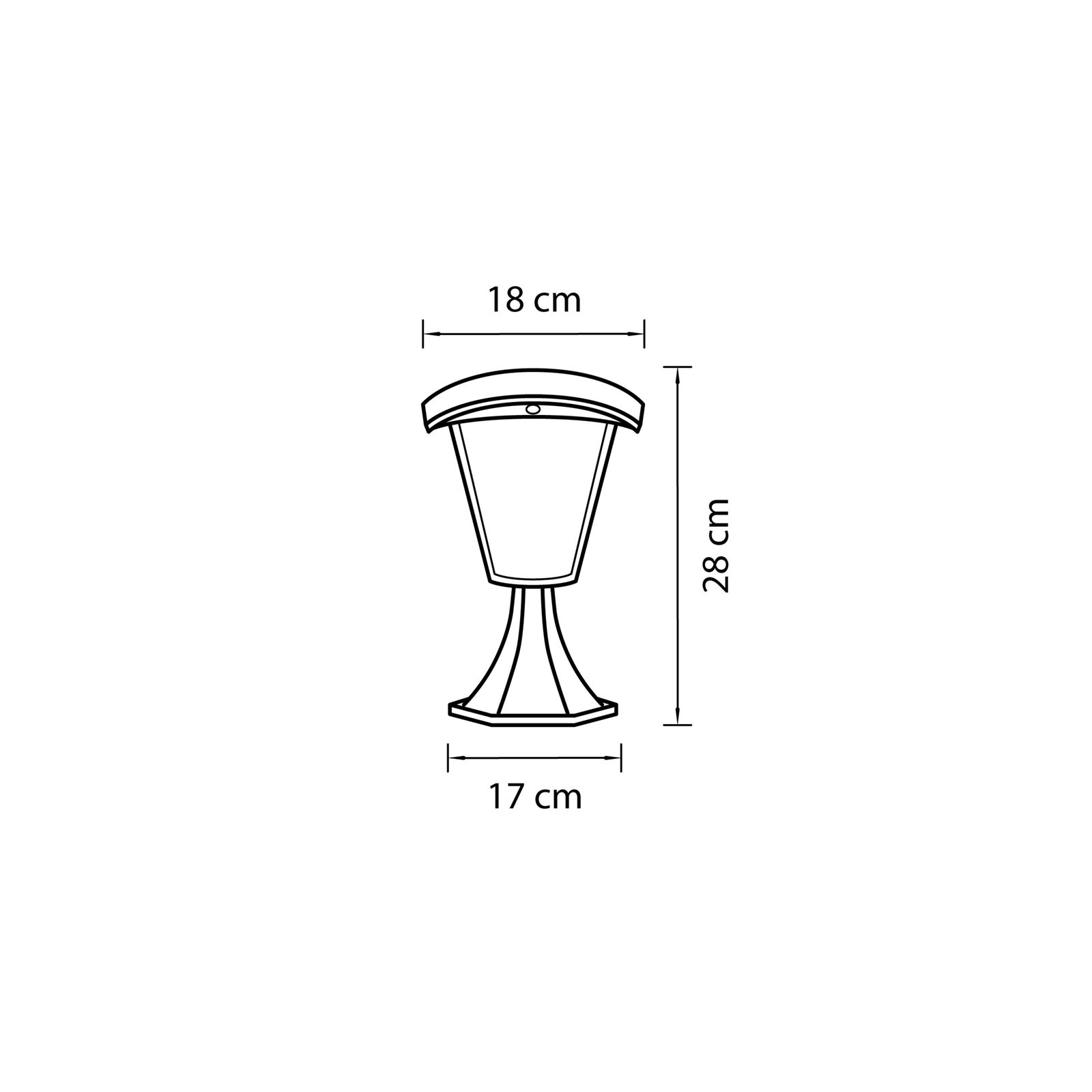 Уличный наземный светильник Lampione 375970_LS