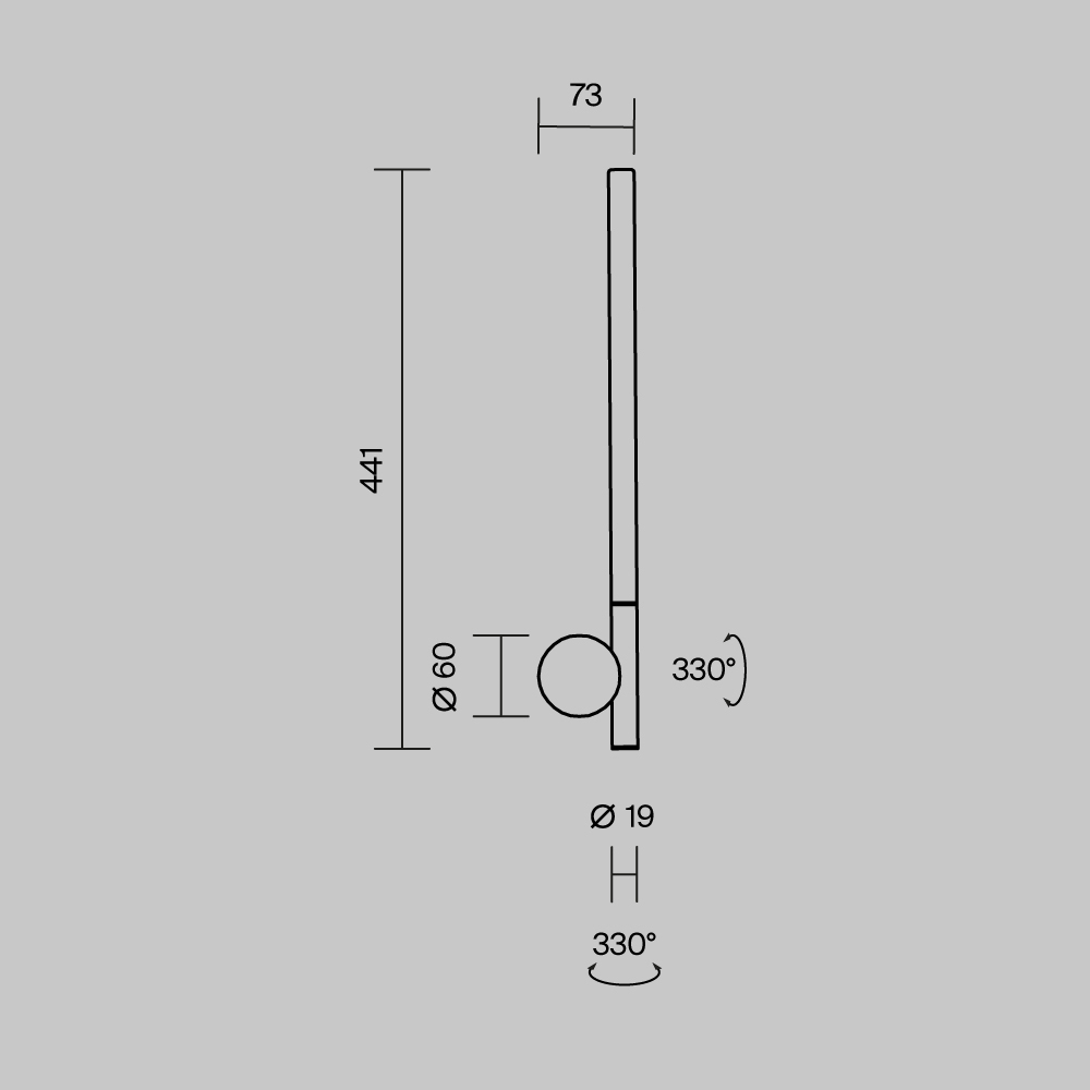 Настенный светильник Maytoni Rotera MOD432WL-L6B3K_MY