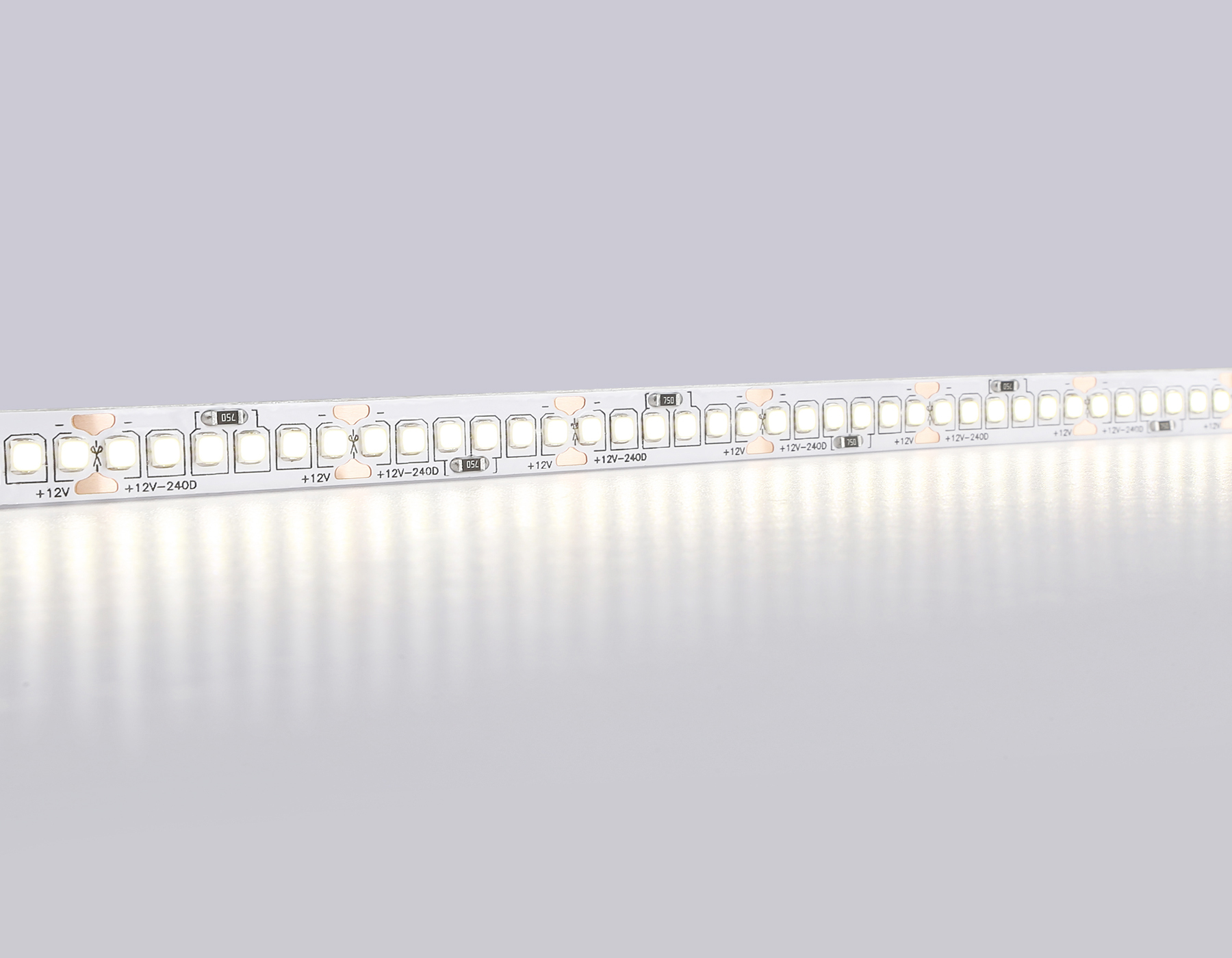 Светодиодная лента 2835 240Led, 19.2W m,12V IP20 4500K 5m,кратность резки 25mm Ambrella Light GS GS1502_AMB