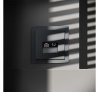 Розетка телевизионная встраиваемая VOLTUM S70 TV+RJ45 VLS060707