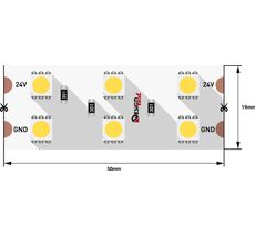 Лента светодиодная 1м. 28,8W 6000K LUX DSG5120-24-W-33 00-00000522_SW