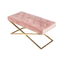 Банкетка ArtHomeDecor Cross ID-78 GL Pink