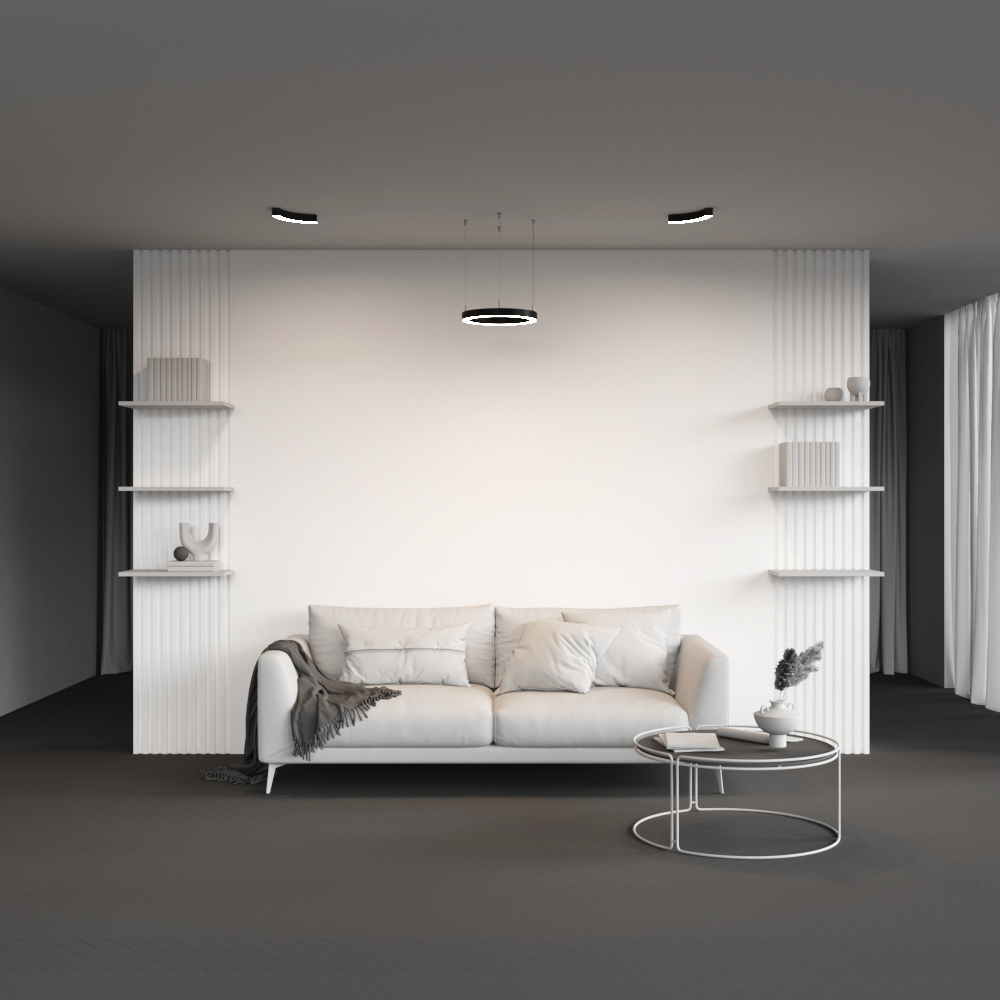 Радиусный профиль 1/4 круга Maytoni ALM-3535R-B-D-90°-0.3M_MY