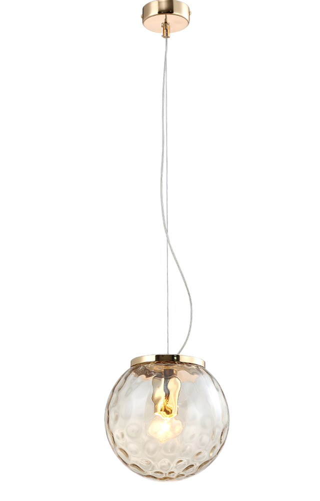 Подвесной светильник Crystallux MAYO MAYO SP1 D200 GOLD/AMBER_CR