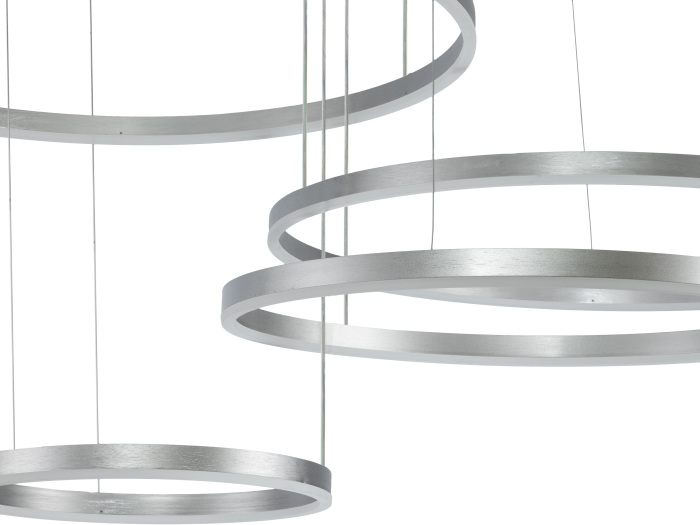 Подвесная люстра с пультом светодиодная (14001/4P Silver) Indigo V000016L