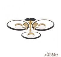 Потолочная люстра Arte Milano Ferrara 276140/3+3 BK/GD