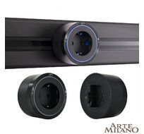 Трековая розетка Arte Milano track-sockets 380066TS LED/ES Black
