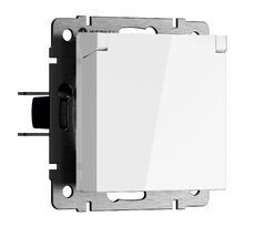 Розетка влагозащ. с зазем. с защит. крышкой и шторками Werkel a069588_WR