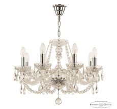 Хрустальная люстра Bohemia Ivele Crystal 101/8/195 Ni_BI
