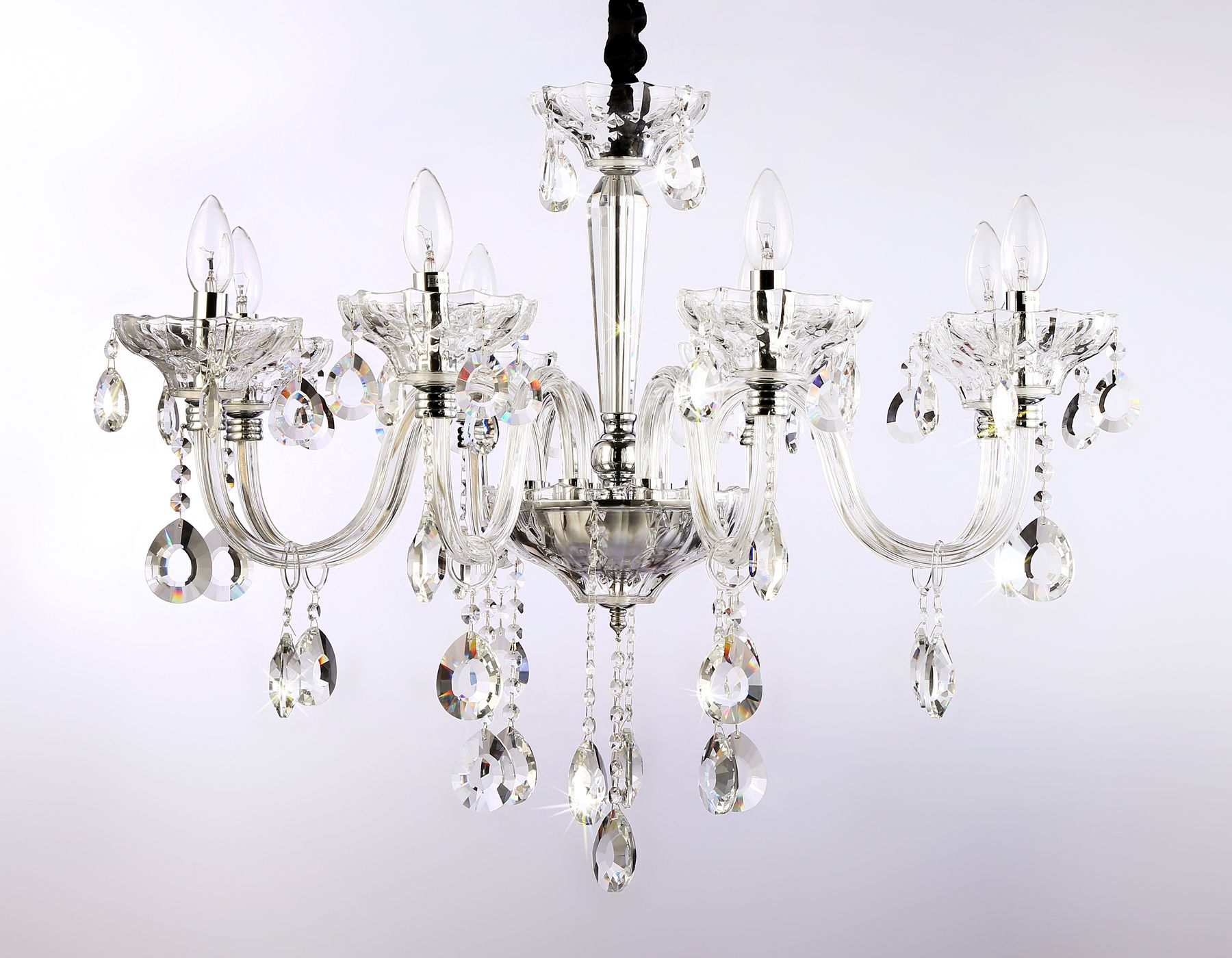 Подвесная люстра Ambrella light классическая с хрусталем Traditional TR4906_AMB