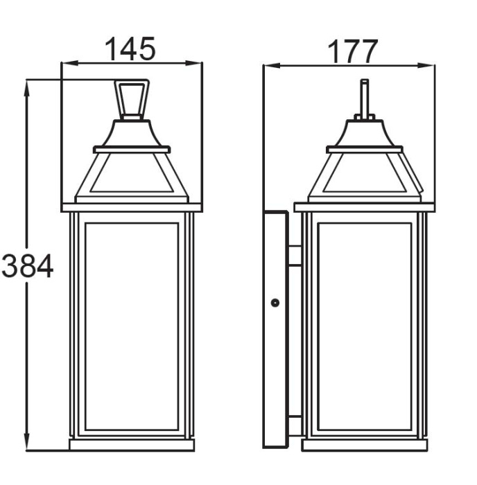 Настенный уличный фонарь светодиодный IP44 Bl Oasis Light W2411 Bl_OL