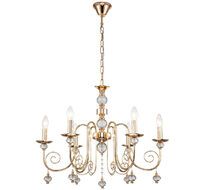 Подвесная люстра хрусталь 678/6PL E14*40W Escada 678/6PL Gold_ESC