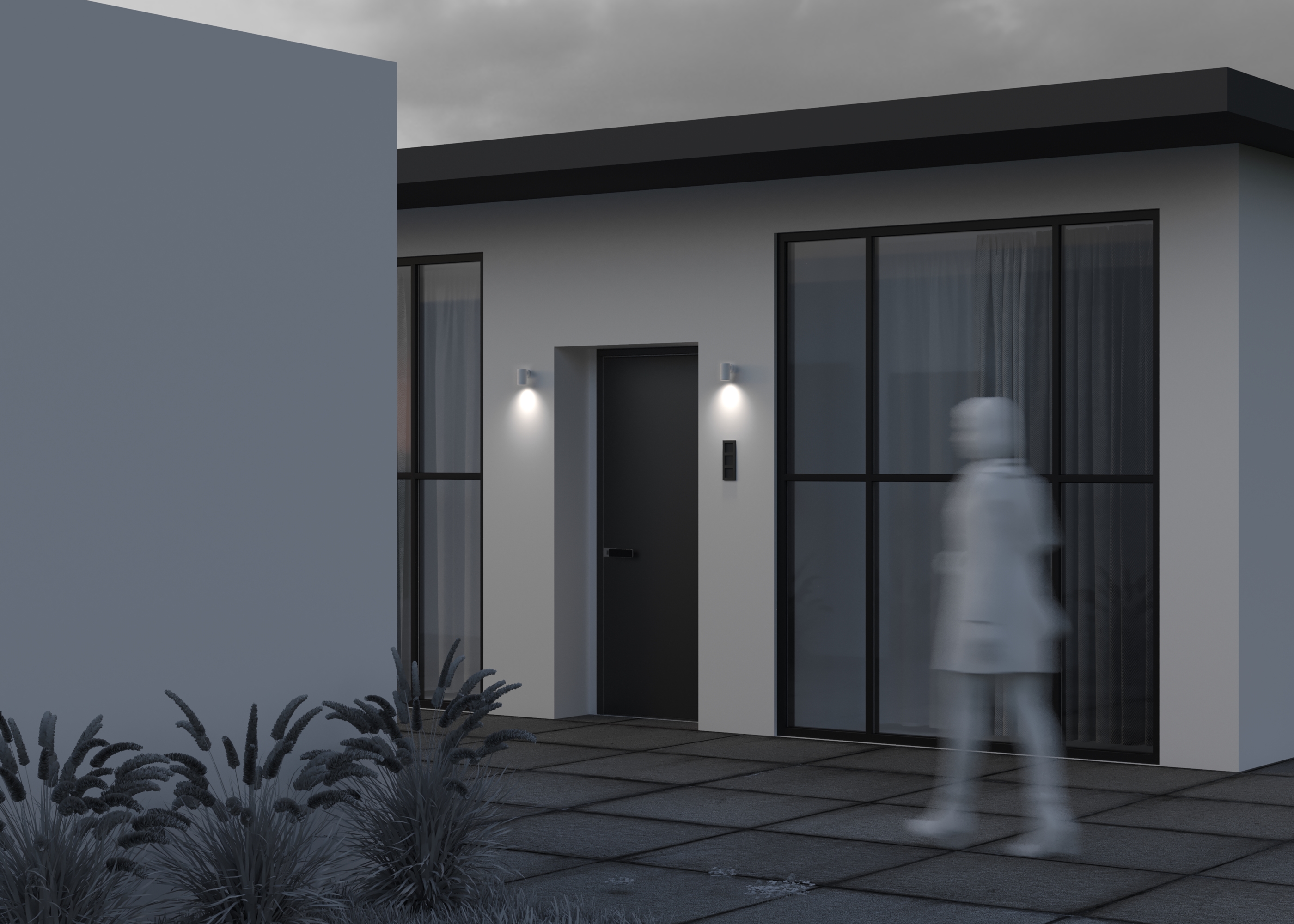 Уличный настенный светильник Maytoni Clyde O493WL-01W_MY