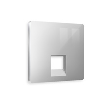 Лицевая панель для компьютерной/телефонной розетки RJ-45/RJ-11 QUANT Ambrella Volt ALFA AP4120_AMB