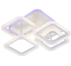 Потолочная люстра (+ночной режим) с пультом 10221/4 LED*55+18W Escada 10221/4LED BL_ESC