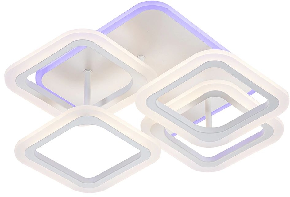 Потолочная люстра (+ночной режим) с пультом 10221/4 LED*55+18W Escada 10221/4LED BL_ESC