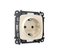 Розетка Ambrella Volt OMEGA с заземлением и шторками 2P+E 16A-250V QUANT MO307010_AMB