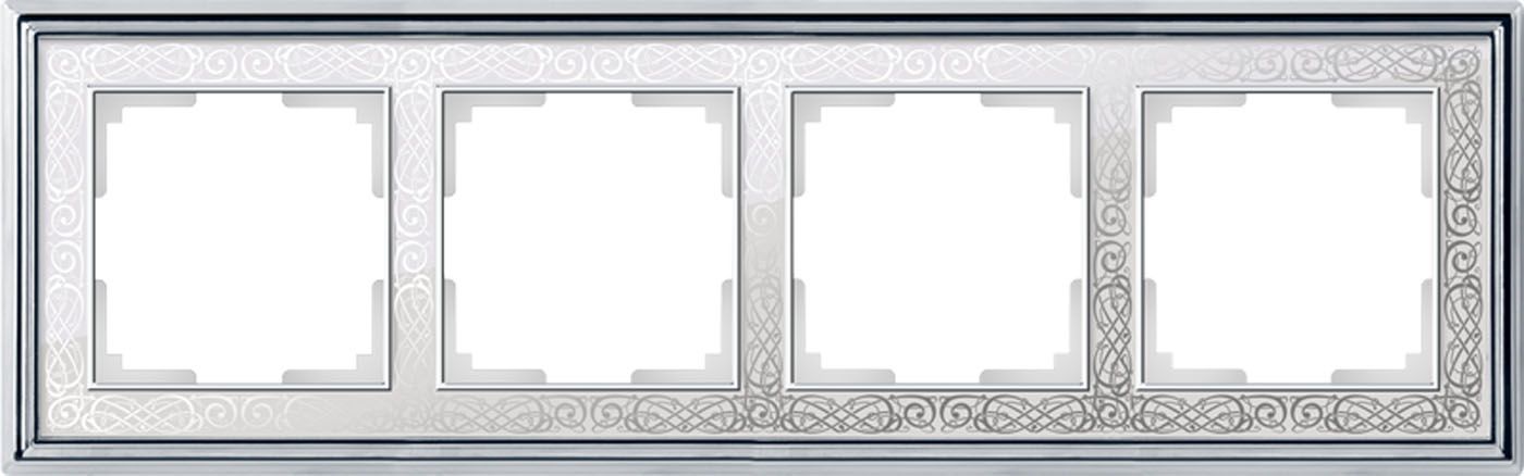 

Рамка на 4 поста Palacio Gracia WL77-Frame-04 a051320, Белый, a051320