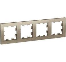 Рамка на 4 поста (шампань) Systeme Electric ATN000504