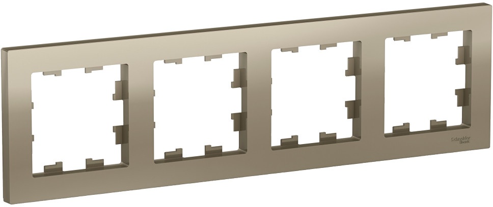 Рамка на 4 поста (шампань) Systeme Electric ATN000504