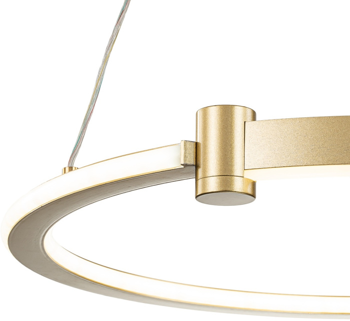 Подвесная люстра (+ночной режим) с пультом светодиодная (14015/1P Gold) Indigo V000077L