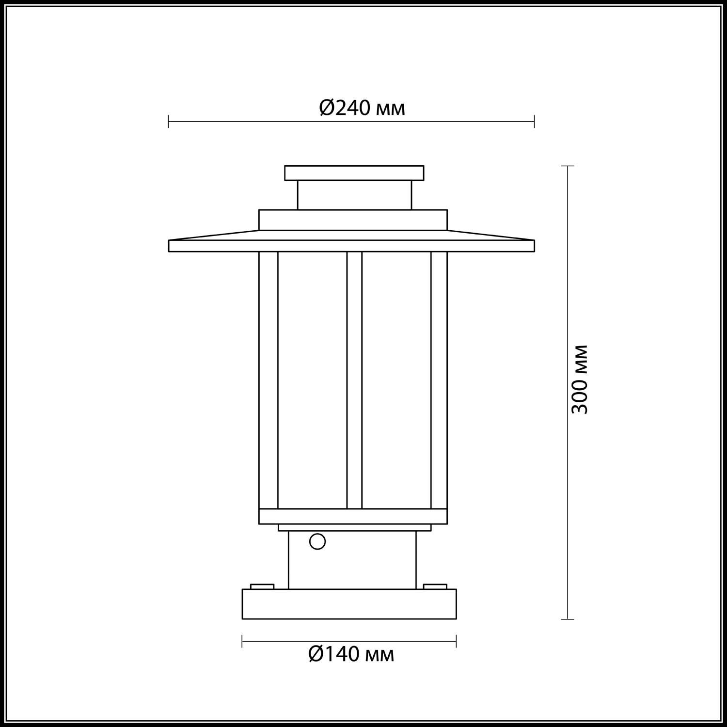 Уличный наземный светильник Mito 4047/1B