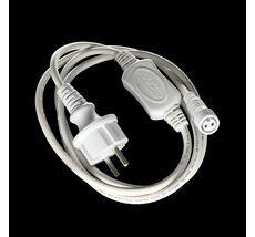 Силовой Провод 1,2м с Выпрямителем для Каучуковых и ПВХ Нитей 220В, Провод Белый Каучук, IP65 LLC-8-3A