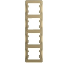 Рамка на 4 поста (титан) Systeme Electric GSL000408