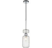 Подвесной светильник с прозрачным плафоном Escada 1141/1S Chrome/Clear_ESC