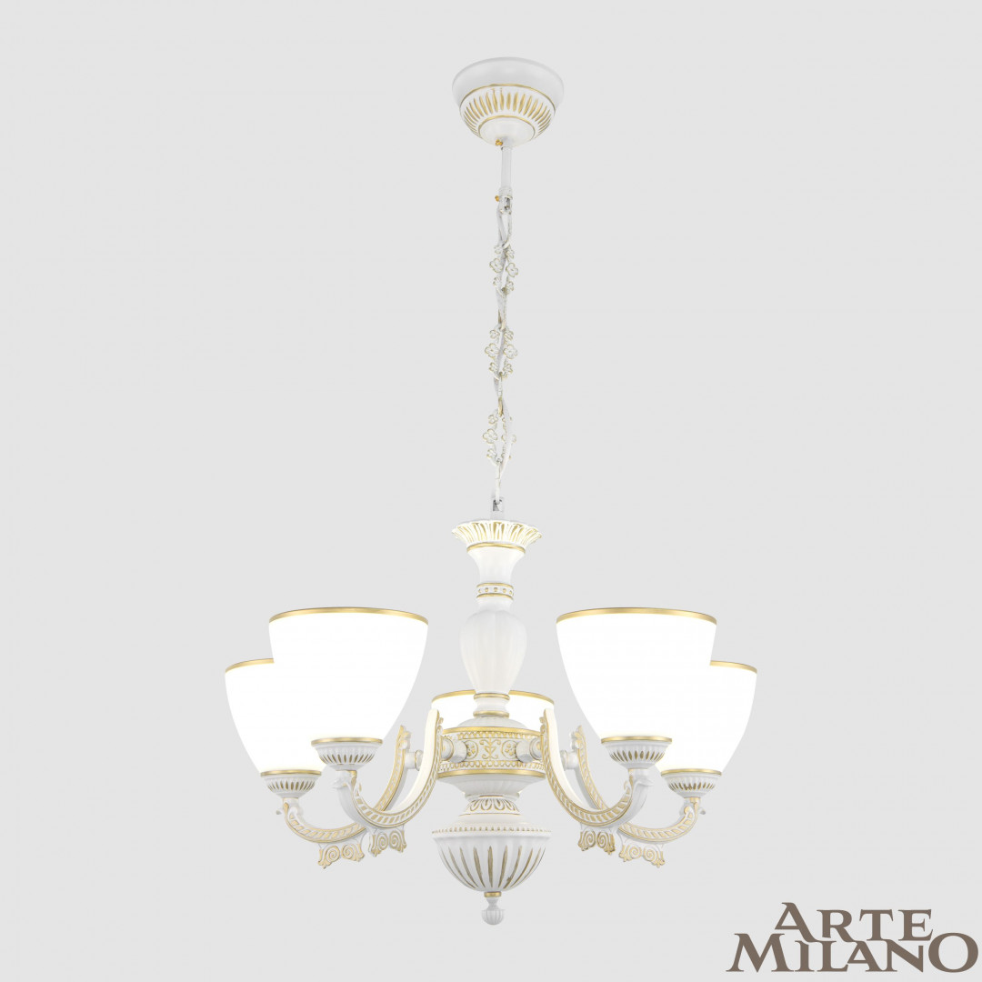 

Подвесная люстра Arte Milano 342837/5 WT+G, 342837/5 WT+G