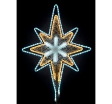 Светодиодная Макушка Феерия 3D 100, Микс Белого и Тепло-Белого, 220В LTC LC-13240